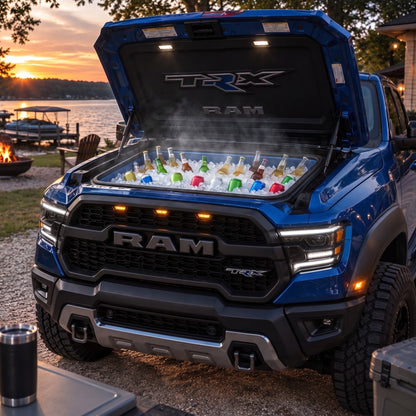 Bumper BBQ Truck Hood Cooler — Blue (TRX)