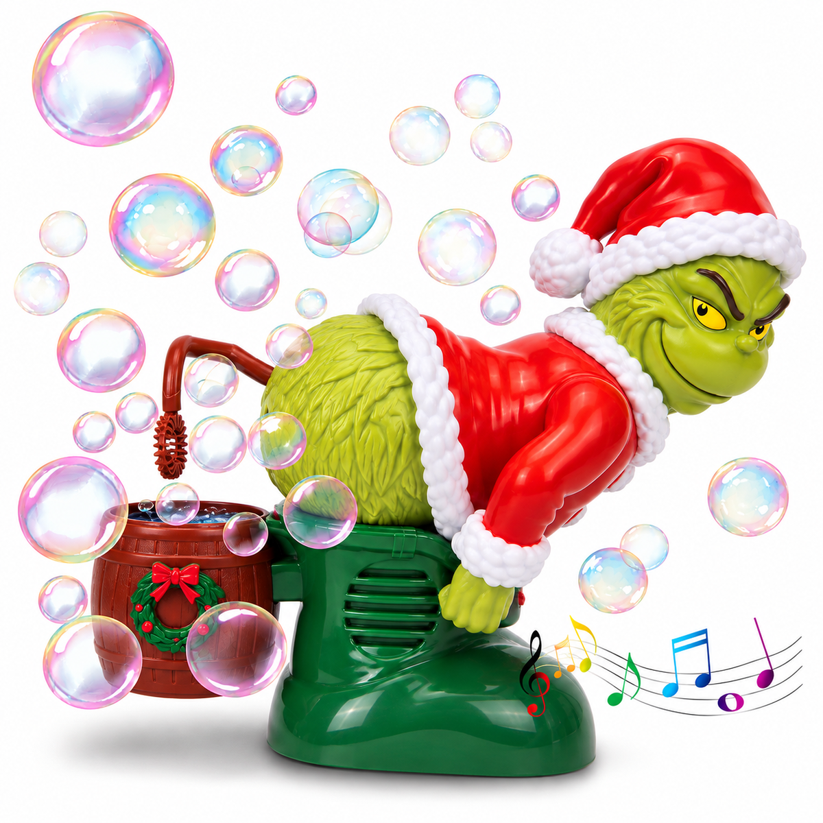 Farting Grinch bubble machine toy